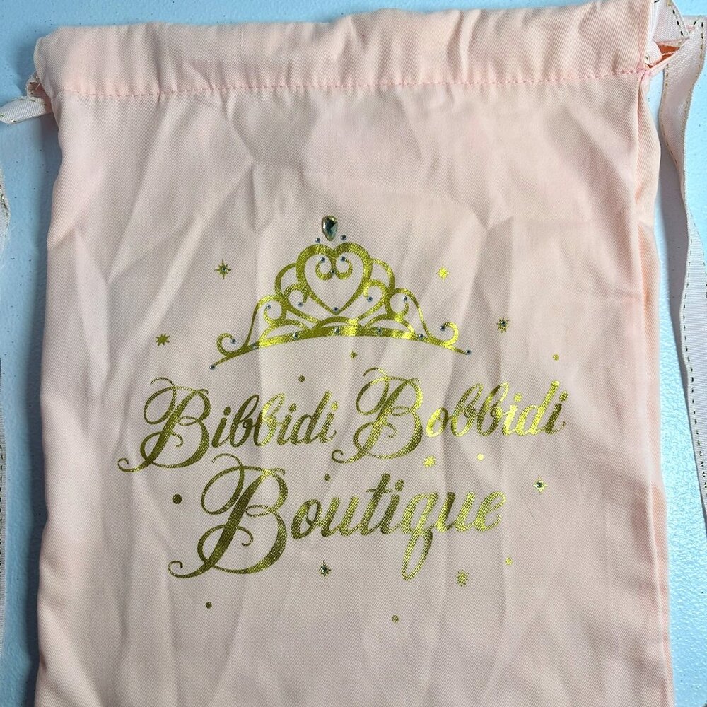 Disney Parks Bibbidi Bobbidi Boutique Cinch Sack Cloth Bag Princess Pink